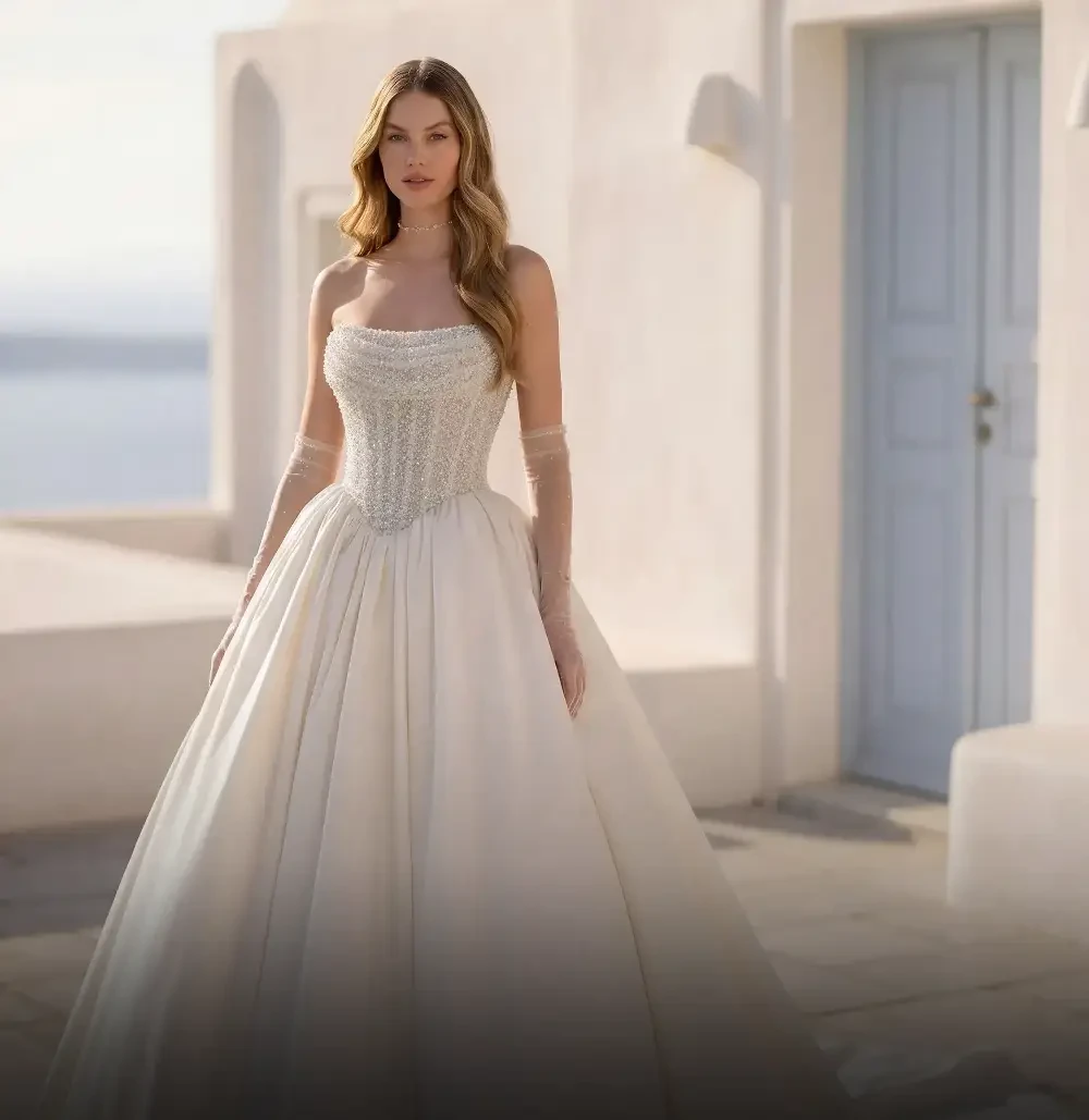 Model wearing a Bridal gown
