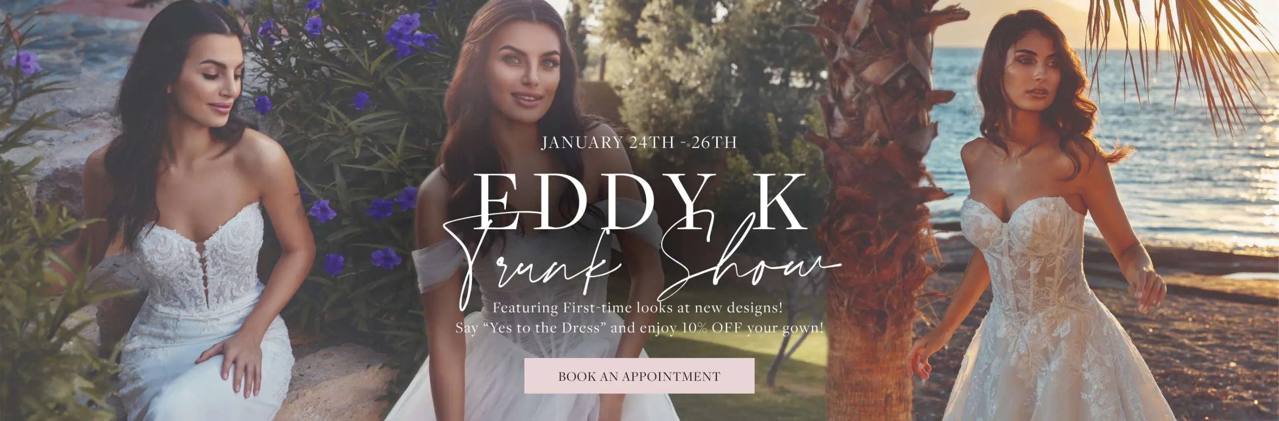 Eddy K Trunk Show Banner for Desktop