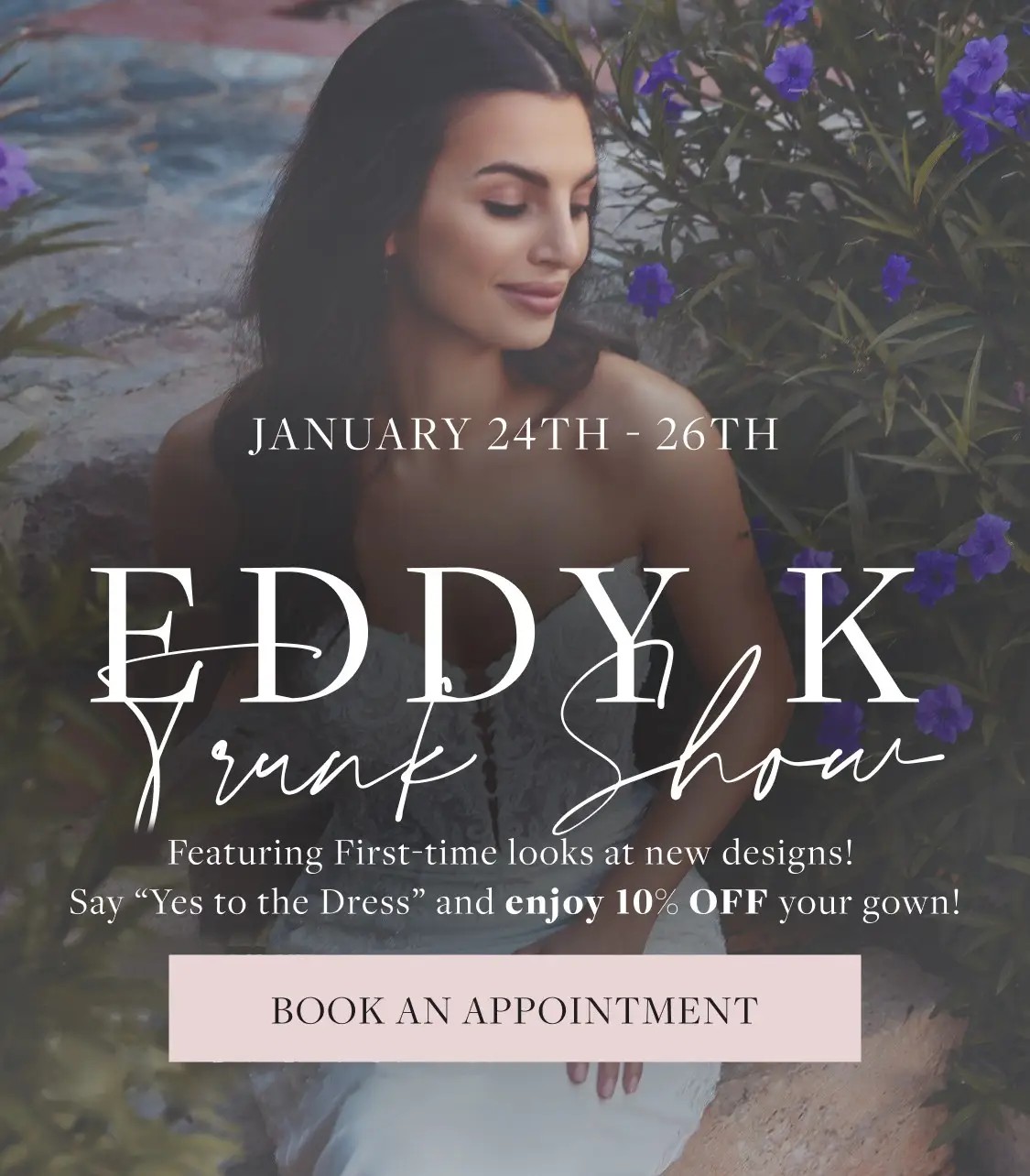 Eddy K Trunk Show Banner for Mobile