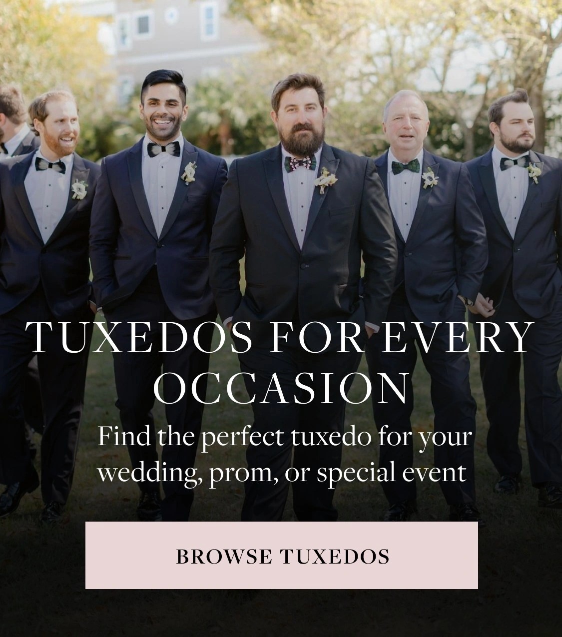 Tuxedo mobile banner