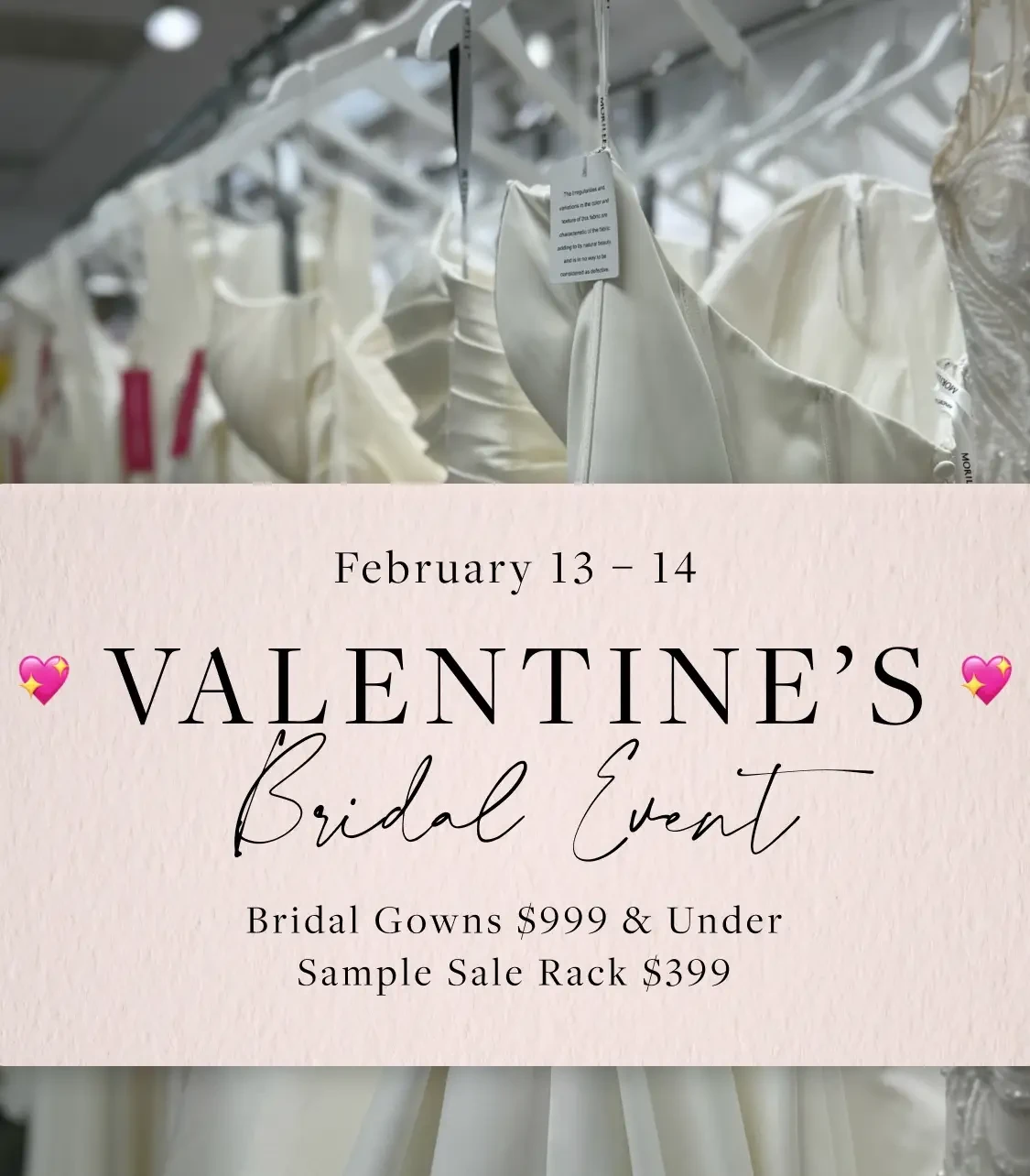 Valentine's Bridal Event Mobile Banner