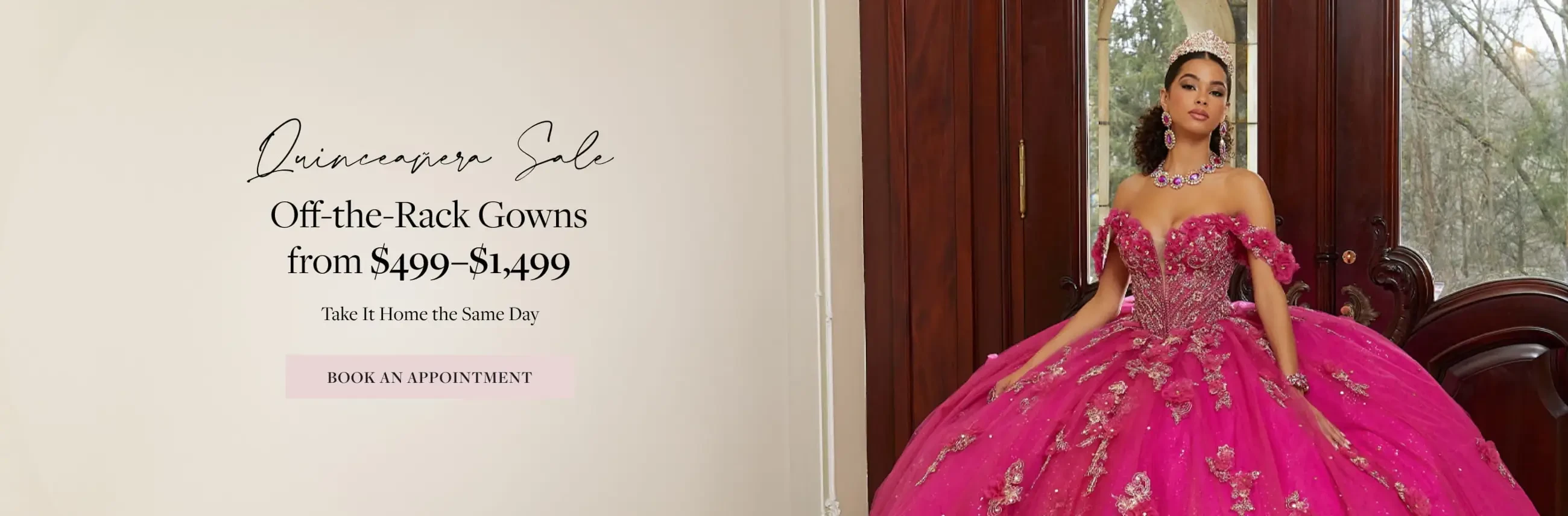 Quinceanera Desktop Banner