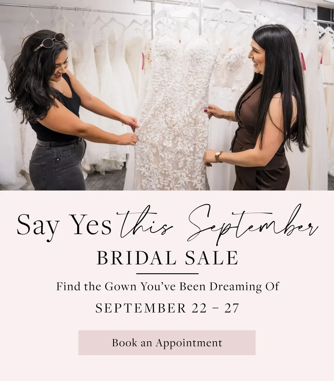September Bridal Sale Mobile Banner