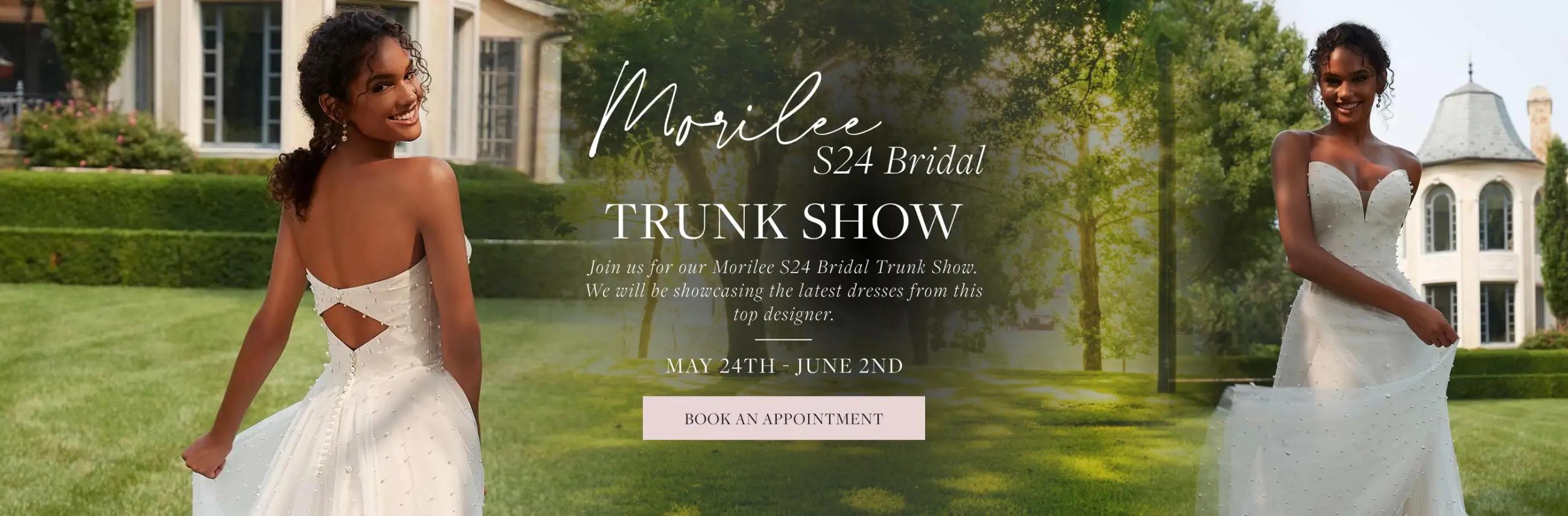 Morilee S24 Bridal Trunk Show banner desktop